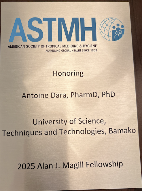 Honored to receive the Alan J. Magill fellowship. Thanks to <a href="/ASTMH/">ASTMH</a> , <a href="/gatesfoundation/">Gates Foundation</a>, <a href="/ComUSTTB/">USTTB</a>, <a href="/PDNA11/">PDNA</a>, <a href="/DELGEME1/">DELGEME PLUS</a>