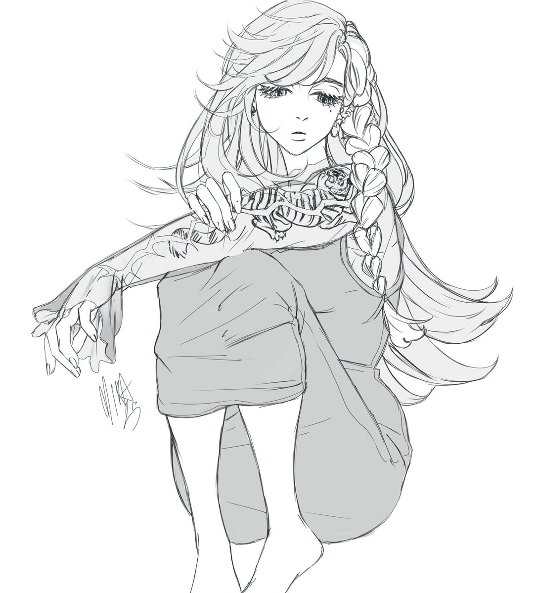 Felt like making a doodle of my oc