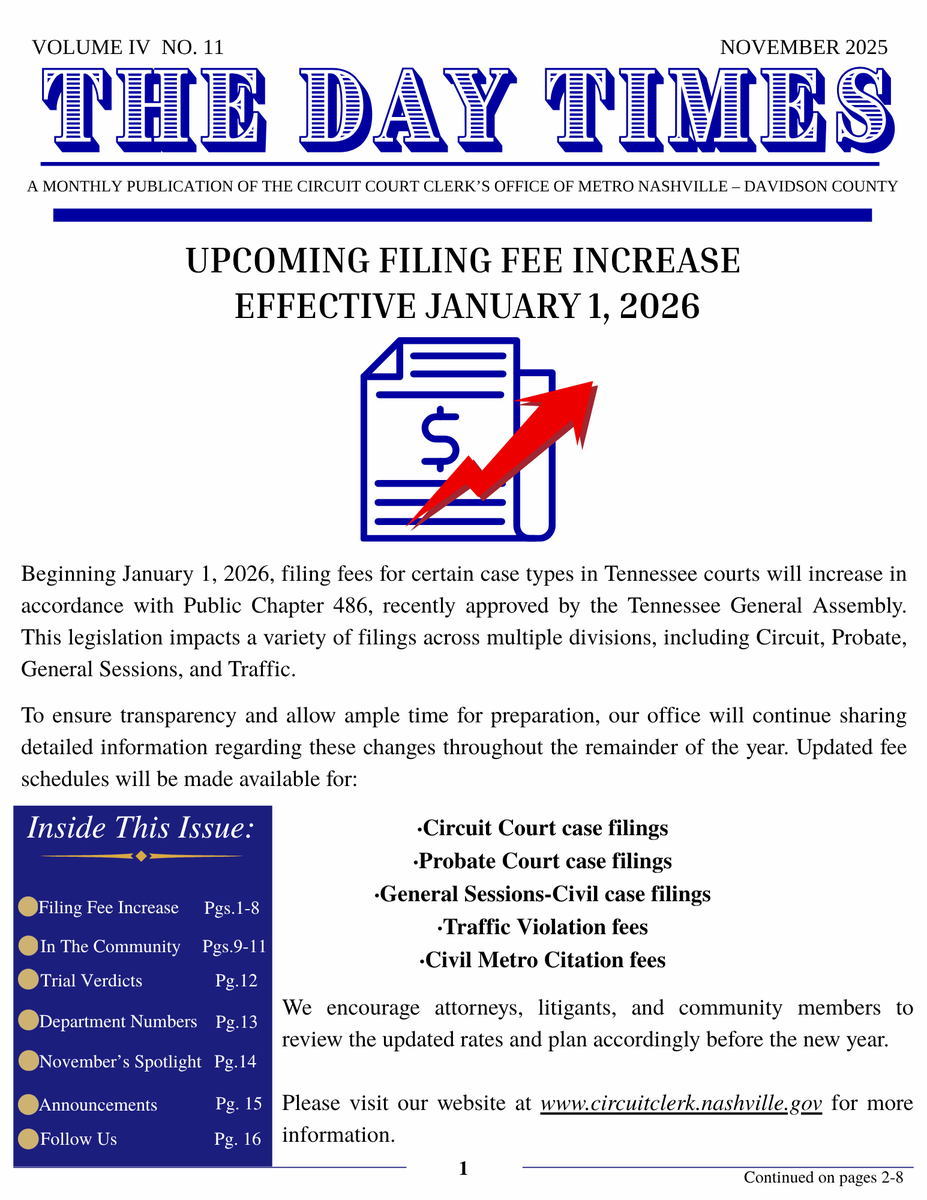 MetroCircuit's tweet image. 📰The Day Times Vol. IV No. 11 is here!
circuitclerk.nashville.gov/the-day-times/