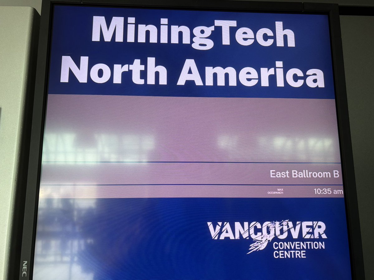 MiningTech1's tweet image. Good morning from a clear sunny day in Vancouver 🇨🇦 Our team is onsite today at Vancouver Convention Centre (East) preparing for MiningTech North America Conference &amp;amp; Expo starting from tomorrow Nov 20-21. miningtechnorthamerica.com