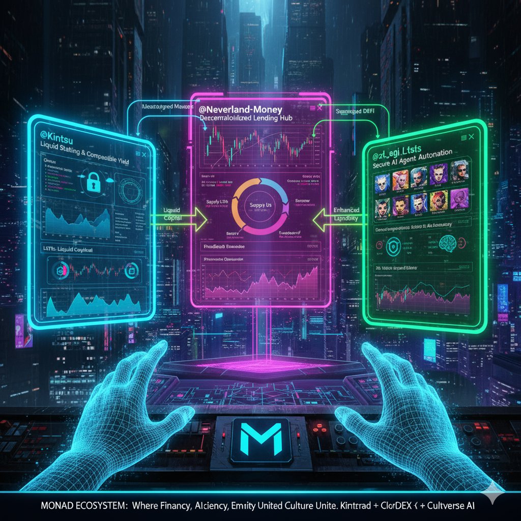 <a href="/Kintsu/">Kintsu</a> provides Liquid Staking Tokens (LSTs) for capital efficiency, which can be deposited as collateral into <a href="/Neverland_Money/">Neverland (mainnet arc)</a>'s decentralized lending protocol to earn both staking and lending yield. Eventually, <a href="/zk_agi/">ZkAGI</a> is building the secure, Zero-Knowledge (ZK) AI agents that