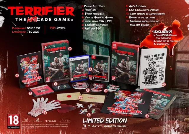 xtralife_es's tweet image. La matanza de cine llega en forma de pixel con mucho gore y humor negro con #TERRIFIER The Artcade Game🤡 

Combates intensos inspirados en los clásicos de los 80 y 90

Echa un vistazo a la Ed. Coleccionista con todo lo que incluye 

COMPRA ➡️ tinyurl.com/mrvnet2u…