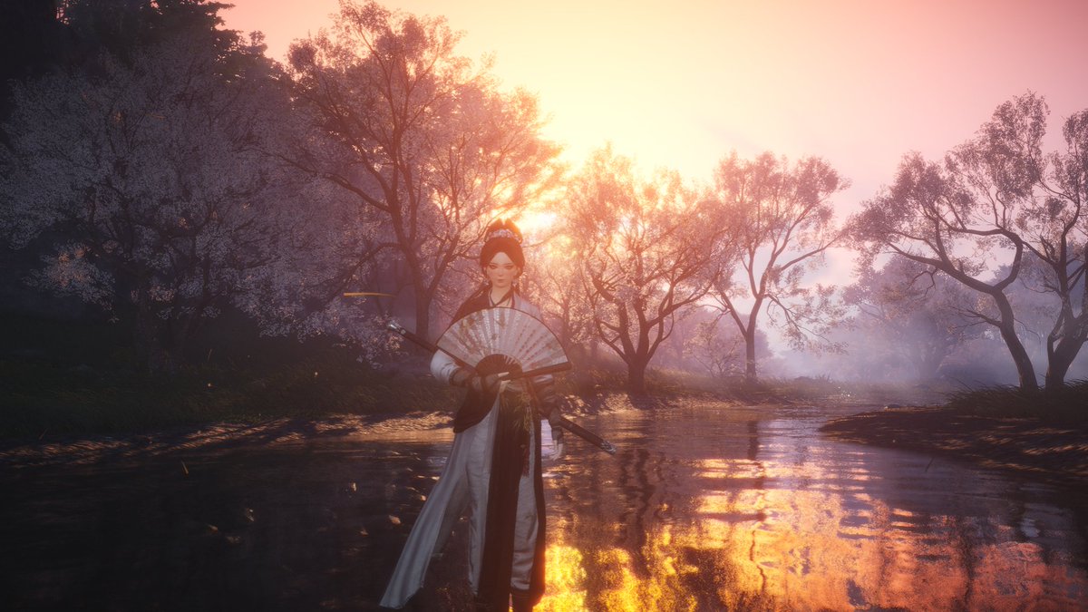 Been trying out #WhereWindsMeet for a bit; kinda fun so far, if a bit hectic and overwhelming😅 
VERY pretty game though, even at lower graphics.