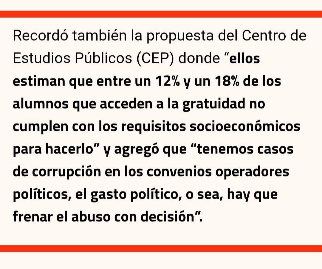 Carloszzasa's tweet image. No asistirá a Debates ahora porque tiene medidas duras y difíciles de explicar, como disminuir hasta un 18% la gratuidad estudiantil según ellos no cumplen los requisitos, son 108 mil estudiantes ,su asesor económico Tomas Blunt lo expone en el diario financiero del 9 de Octubre.
