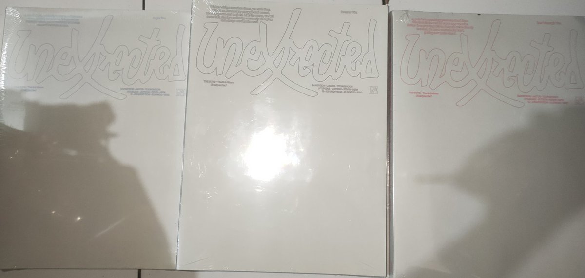 #tbsell ALBUM UNEXPECTED TBZ (SEALED)

• Become + 2 PC Official Random 120K
• Breakthrough + 2 PC Official Random 120K

🍊: id.shp.ee/3xVwMd3 (Jakarta, Indonesia)
💌 DM for more details

t. want to sell album aab the boyz