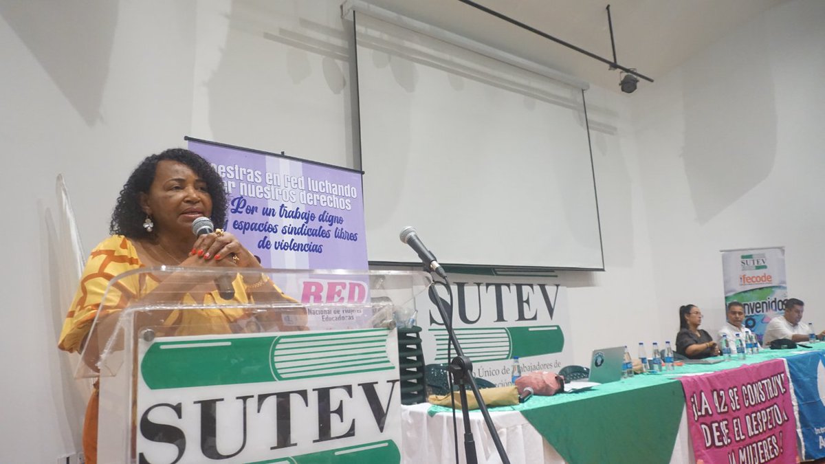 fecode's tweet image. En el Seminario Nacional en la conmemoración del Día Internacional de la Eliminación de las Violencias contra la Mujer, organizado por FECODE con el acompañamiento de la IEAL, participan las y los responsables de las Secretarías de Género, Inclusión e Igualdad de nuestras…