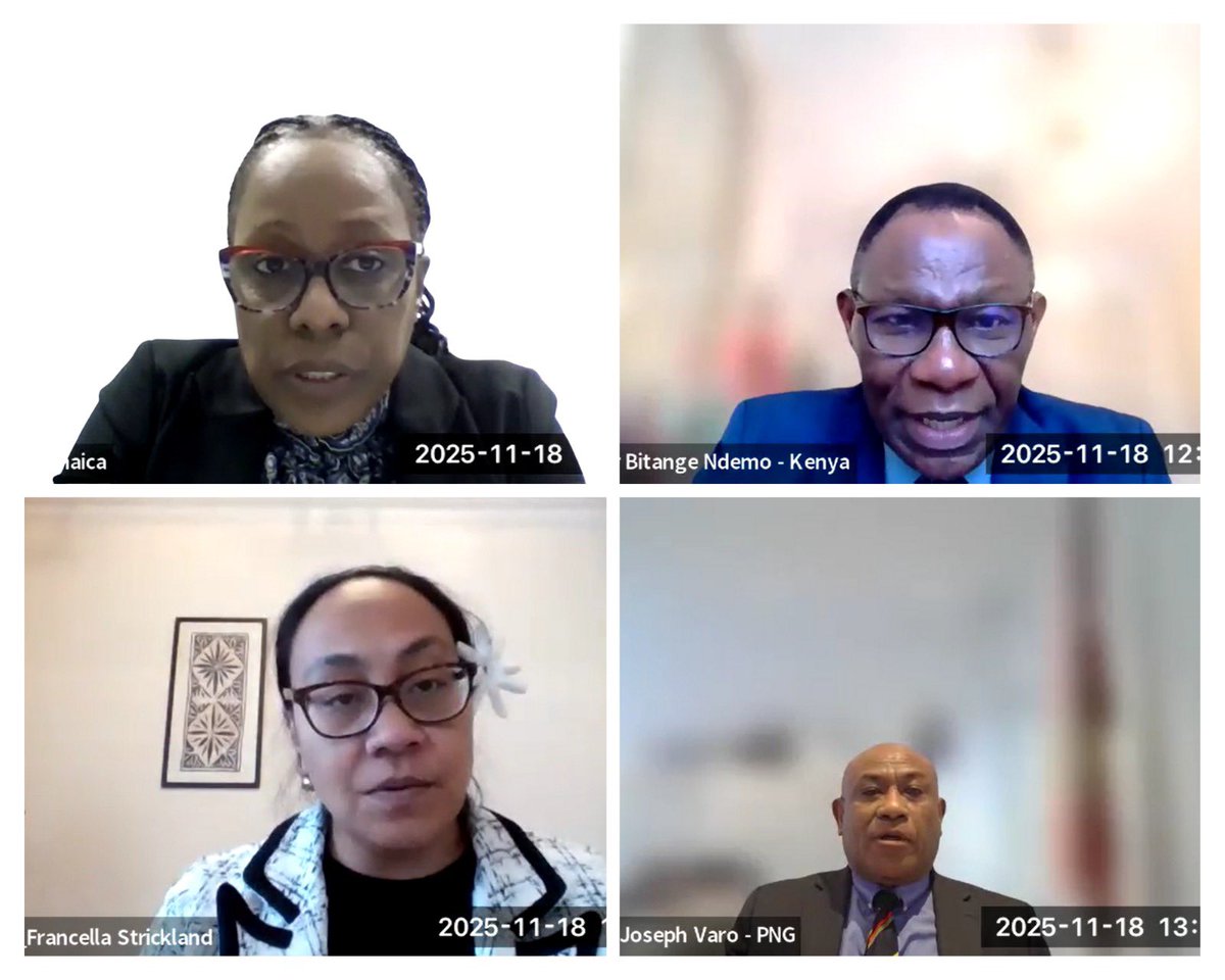 PressACP's tweet image. Meeting of the OACPS Committee of Ambassadors (hybrid format)

The Committee of Ambassadors, chaired by the Ambassador of Solomon Islands, H.E. Mr. Moses Koune Mose, met in a hybrid format in Brussels. On this occasion, the Secretary-General of the OACPS, H.E. Mr. Moussa Saleh…