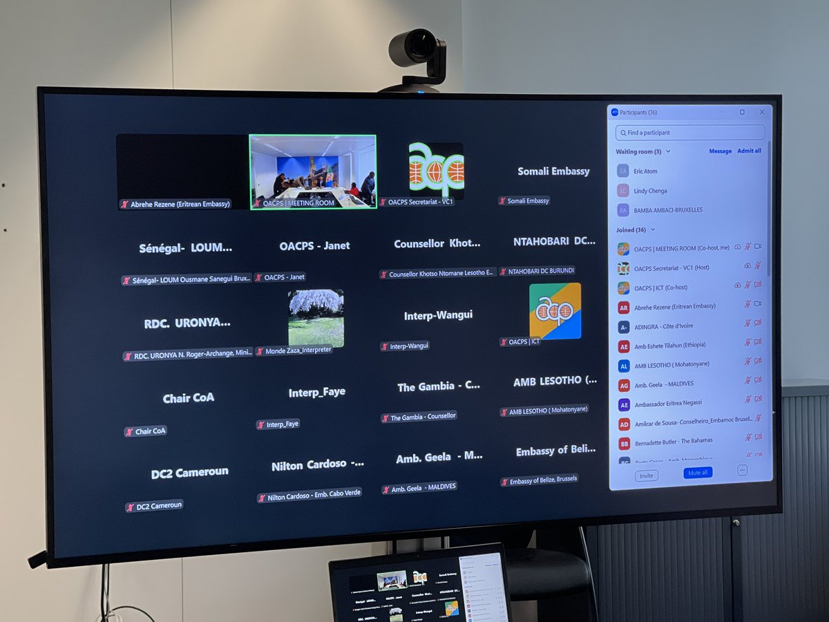 PressACP's tweet image. Meeting of the OACPS Committee of Ambassadors (hybrid format)

The Committee of Ambassadors, chaired by the Ambassador of Solomon Islands, H.E. Mr. Moses Koune Mose, met in a hybrid format in Brussels. On this occasion, the Secretary-General of the OACPS, H.E. Mr. Moussa Saleh…