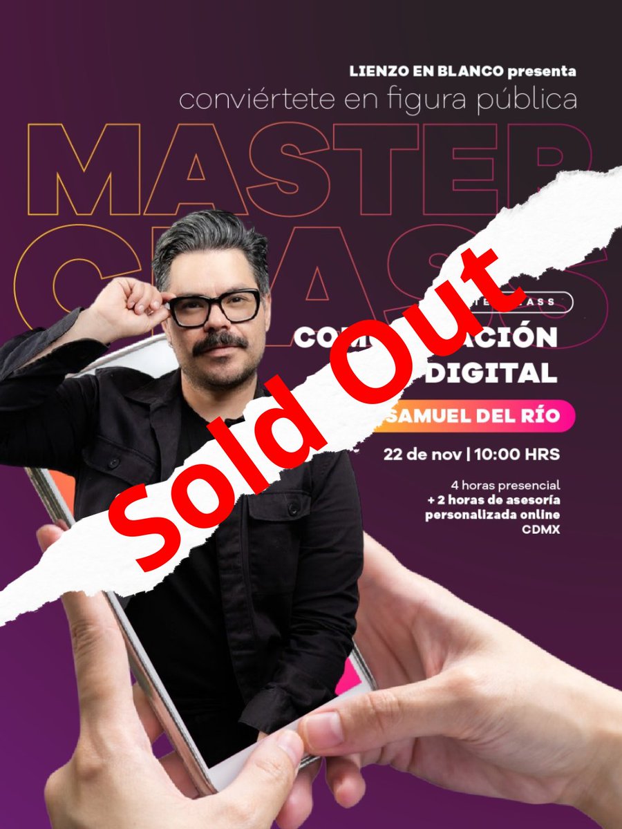 Muchas gracias #CDMX 
Se logró el Sold Out de la Primera Master Class presencial....