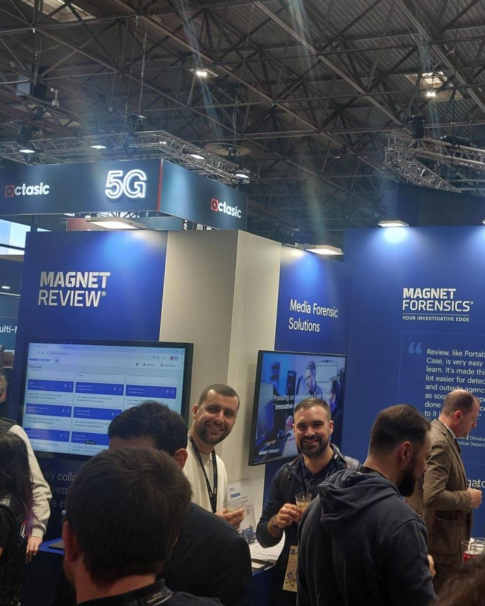 MagnetForensics's tweet image. Day 2 of #Milipol Paris has had so many highlights, particularly the great crowds and engaging conversations over a glass of Magnet Millésime at the Magnet Drinks Reception. 

There'll be even more memorable moments through Friday, so come by booth 4 H 027 to meet our team!