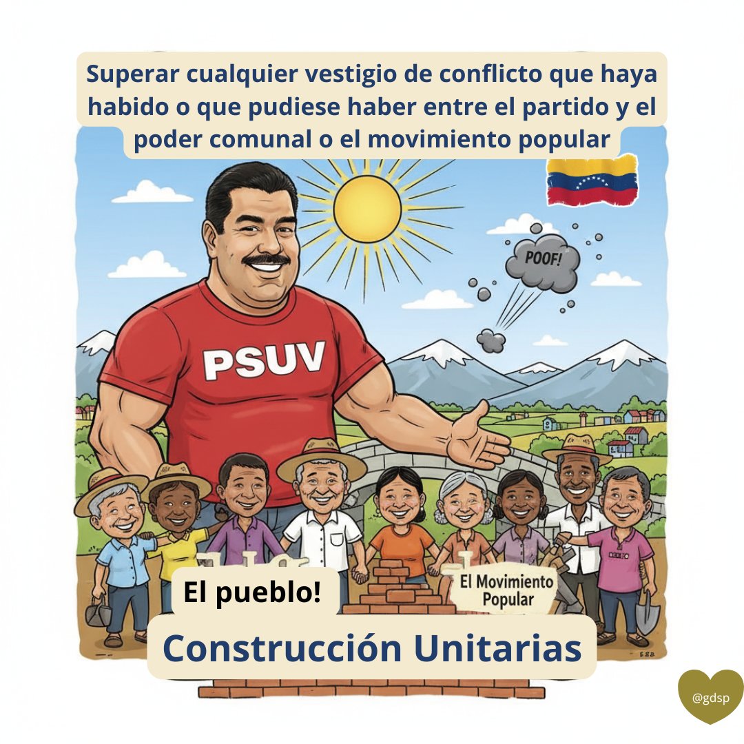 igisleidy's tweet image. El llamado a la #ConstrucciónUnitaria para consolidar el poder comunal y fortalecer la Revolución. ¡La política se convierte en acción y unidad! 🇻🇪
#comunaonada