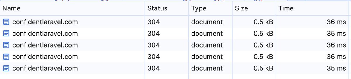 gonedark's tweet image. Successful stream.

The landing page for Confident Laravel now loads in under 40 ms. Took about 40 lines of code, and did it in under 40 minutes (even with my livestream yapping).