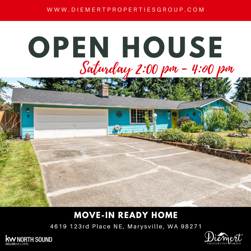 DiemertGroup's tweet photo. 🏡 OPEN HOUSE Sat 2–4 PM!
New roof ✔️ AC ✔️ RV parking ✔️ Trex deck ✔️
3BR rambler in Marysville — $550K
📍 9132 61st Dr NE
DM for details! https://t.co/OkuWWdNA5S