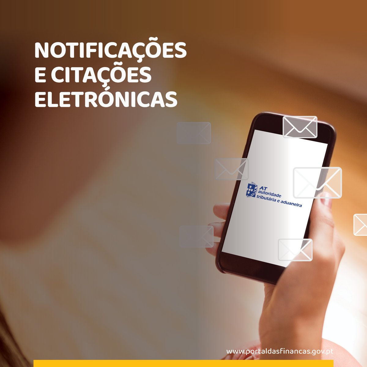 Com as notificações eletrónicas, recebe tudo de forma rápida, segura, sem papelada e o melhor, sem perder tempo. sitfiscal.portaldasfinancas.gov.pt/notificacoes/