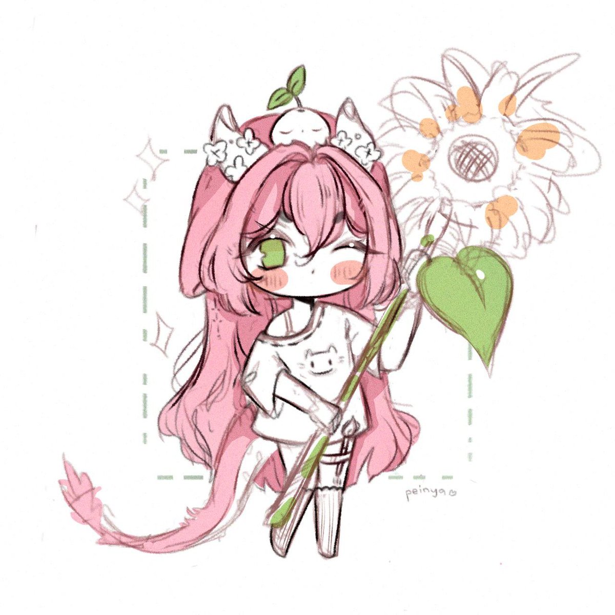 Live on purpil app ! we drawing come say hi ! 
art by Peinya