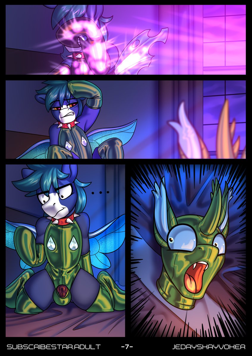 Bright pink light fills the room, and faded away only to uncover... new and very gay changeling form of Facade. Someone gave and received way too much love it seems XD