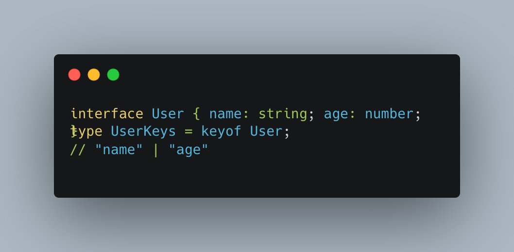 agrawalsuraj09's tweet image. ⚡ Day 14 of my #LearnInPublic journey

Today: keyof in TypeScript — a superpower to get all keys of a type.

Helps make functions flexible and type-safe.

#TypeScript #Frontend