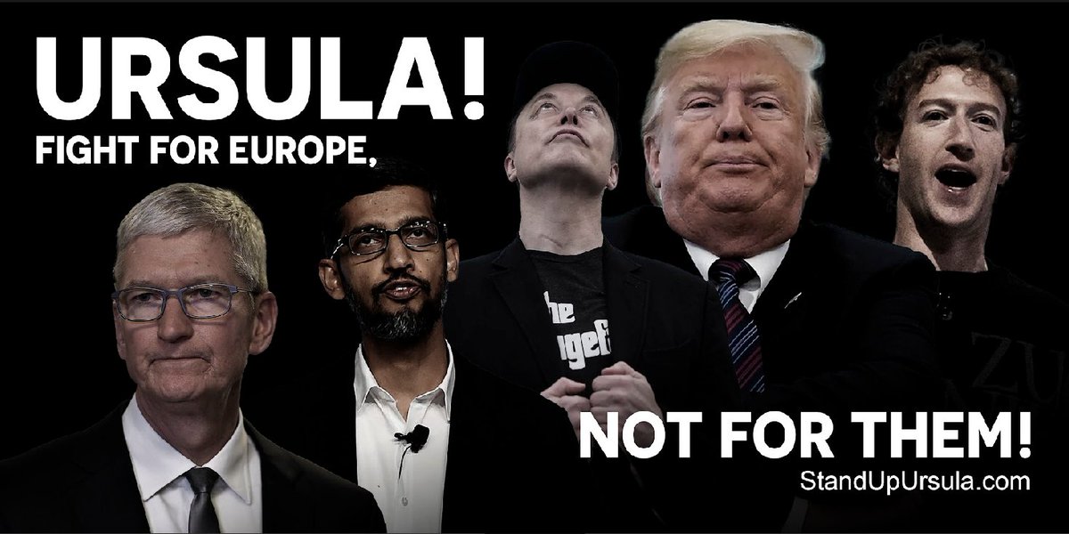 szymielewicz's tweet image. Since Donald Trump returned to power, we&apos;ve been witnessing full-scale attack to undermine Europe’s #techsovereignty: threatening tariffs, lobbying to rewrite our laws, and bullying @eucommission into backing down. Today we, citizens call @vonderleyen to stand up for our rights!