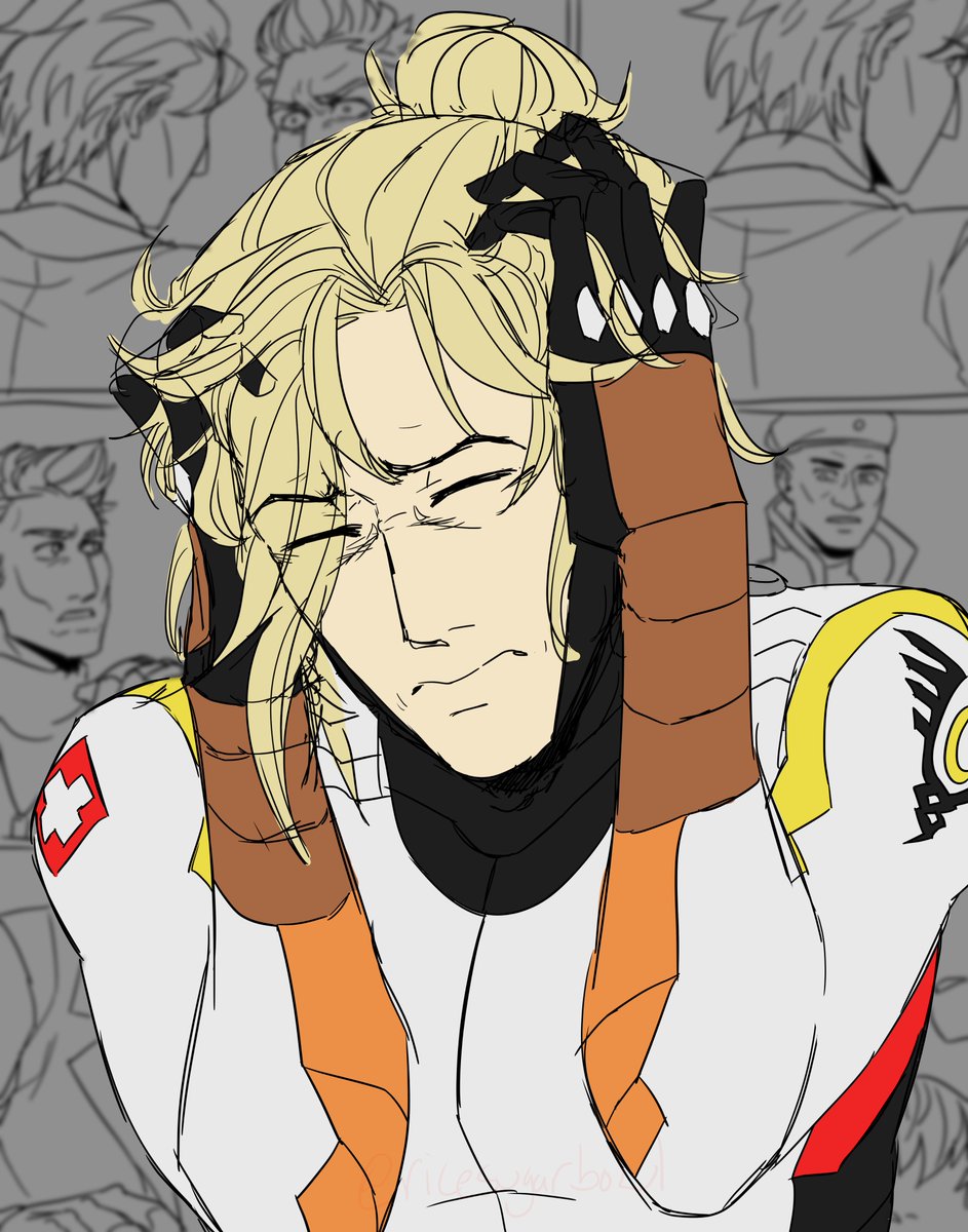 RiceSugarBowl's tweet image. Retreat 1/2
I got sick while making this, and unfortunately I don&apos;t like it very much, but forward I shall march! Making comics is always a bigger task than I initially think.
#Overwatch2 #Overwatch2fanart #comic #mirrorwatch #mercyoverwatch #moiraoverwatch
