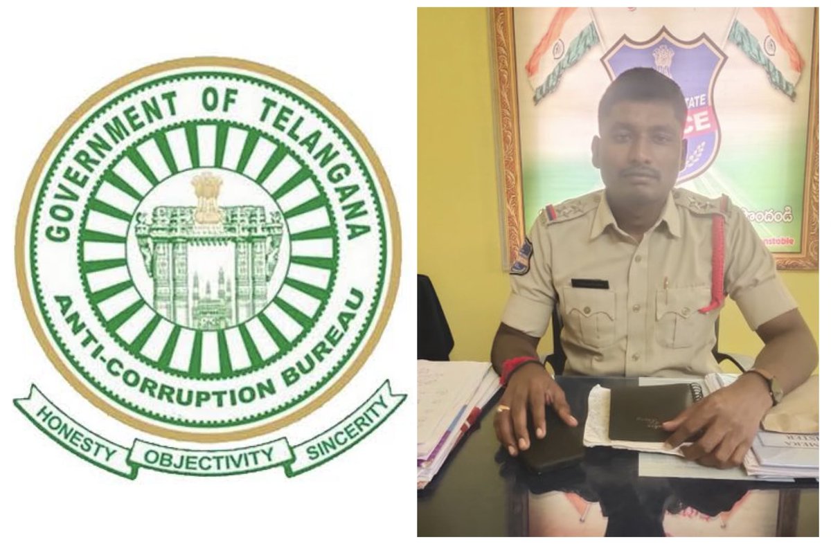 TelanganaDGP's tweet image. I commend ACB DG Ms. Charu Sinha, IPS, and her team for their swift action in arresting the Tekmal SI on corruption charges. Corruption will not be tolerated, and every officer—including supervisory officers—will be held accountable.

Public celebrations over the arrest reflect…