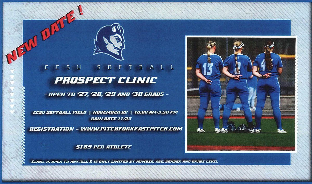 📢 Weather looks “seasonable” for our Prospect Clinc this Saturday! Come on out, registration will close Friday
PitchforkFastpitch.com
