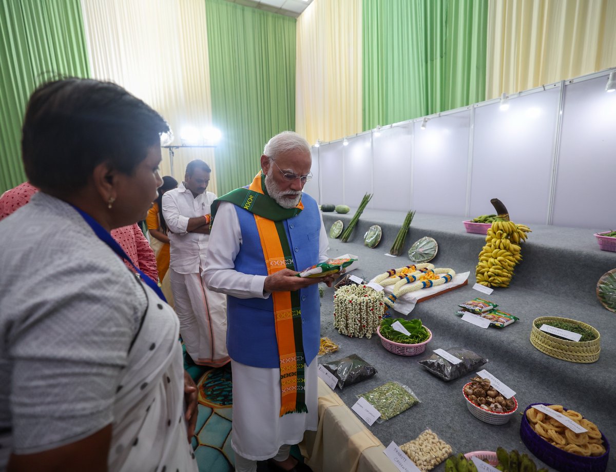 narendramodi's tweet image. The South India Natural Farming Summit 2025 in Coimbatore was a very special programme. It encourages more discussion and exchange of best practices on the very relevant subject of natural farming. It was also a delight to see the innovative work being done by farmers in this…