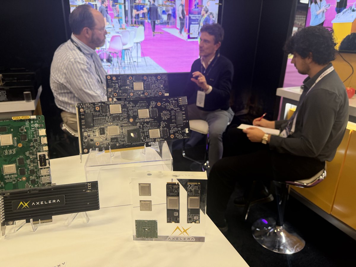 AxeleraAI's tweet image. SC25 hot take: The best cooling tech is the watt you never generate.

While everyone talks liquid &amp;amp; immersion cooling, we’re showing how smarter architecture cuts heat at the source.

Better thermals without exotic infrastructure. 

#SC25 #HPC #AIAccelerators #EnergyEfficiency