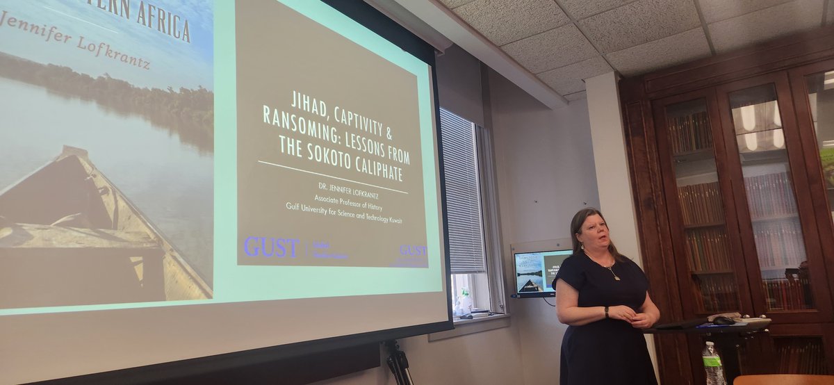 EmoryIAS's tweet image. Many thanks to Dr. Jennifer Lofkrantz for sharing her research in the talk entitled "Jihad, Captivity and Ransoming: Lessons from the Sokoto Caliphate", and for the time spent with the IAS community.

We wish her the best as she continues her research!
