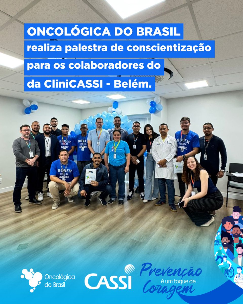 oncologicadobr's tweet image. NOVEMBRO AZUL 💙

A Oncológica do Brasil - Unidade Doca realizou palestra sobre a campanha NOVEMBRO AZUL para os colaboradores da CliniCASSI - Belém.

#NovembroAzul #OncológicaDoBrasil #Prevenção #SaúdeDoHomem #CâncerDePróstata #Conscientização