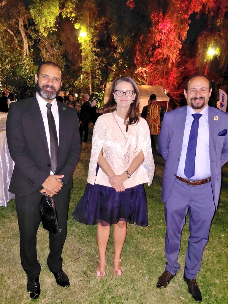 Ahmed_AAalSayed's tweet image. Honored to be invited to attend Belgium King's Birthday in Cairo Embassy . Captured the memory by photos with Belgium Embassador , Defence Attache and Polish Council