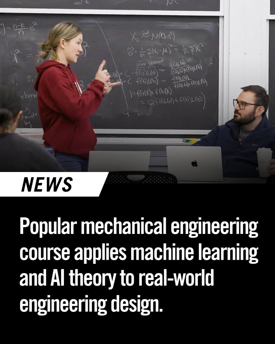 MITProfessional's tweet image. Mechanical engineering meets AI in the popular course, AI and Machine Learning for Engineering Design, led by @_faezahmed of @MITMechE. 

Learn more about this hands-on course here and why people are raving about it. professionaleducation.mit.edu/43qp9ub

 #MIT #AI #MachineLearning…