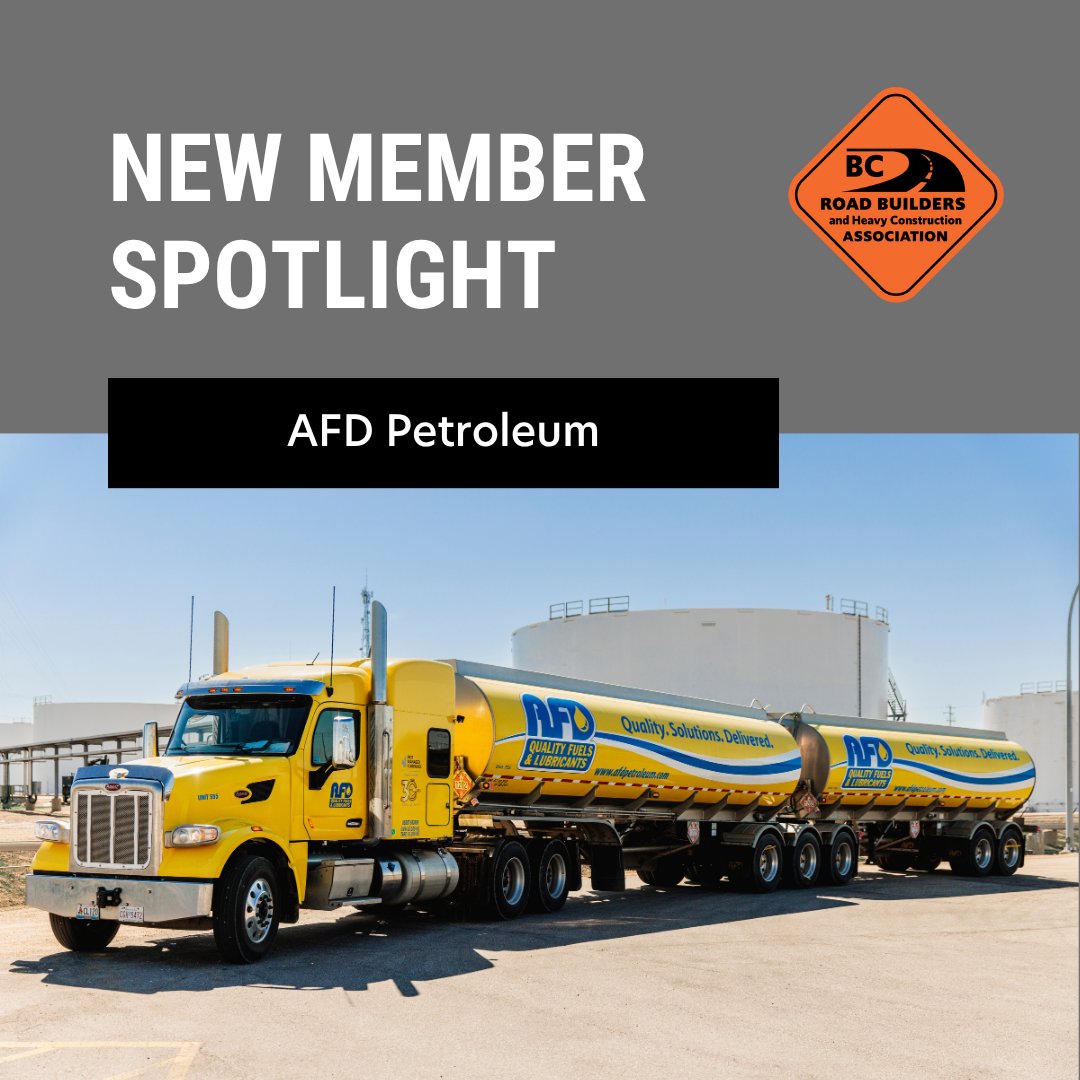 New Member Spotlight 🔎

Welcome, AFD Petroleum, to the BCRB! Established in 1989, AFD Petroleum is a leading independent supplier of fuel, lubricants, and fuel storage tanks, serving Alberta, British Columbia, Yukon, and Alaska.

Learn more: afdpetroleum.com