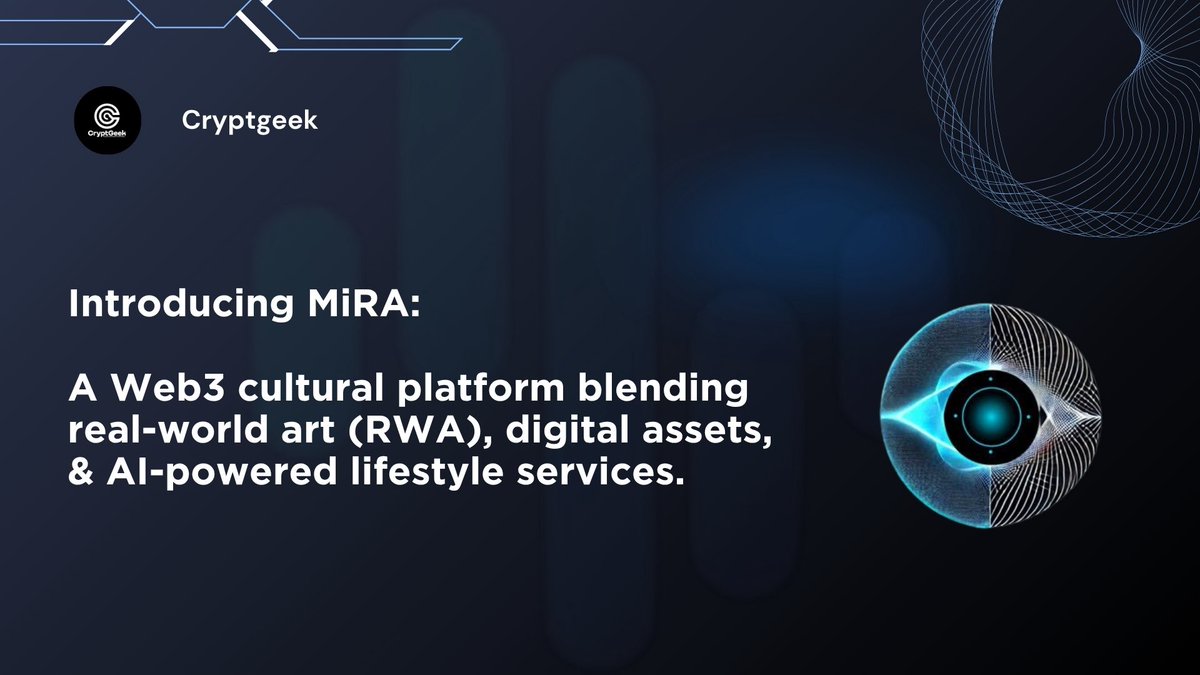 Cryptgeek_'s tweet image. As our digital lives grow louder and more chaotic, people are quietly searching for meaning, guidance, and culture again. $CAML | @MiRA__WEB3 steps into that gap merging ancient Eastern wisdom with modern AI and Web3 to create a new kind of digital experience. 👀

➥ What is…