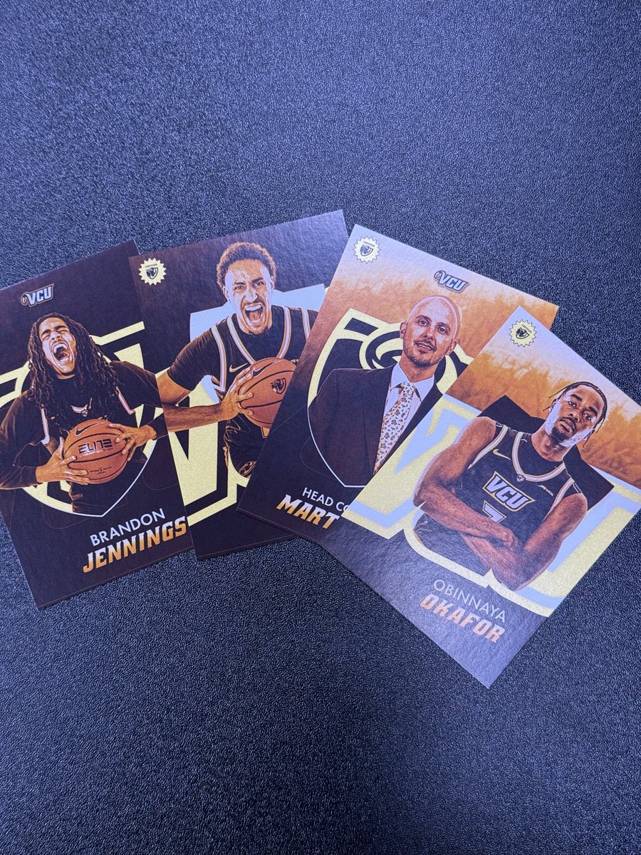 RobbyVCU's tweet image. Hey #RamNation, take a look at these! The first 1000 fans to the game on Saturday get the first set of four of these guys, presented by @VACreditUnion. #LetsGoVCU