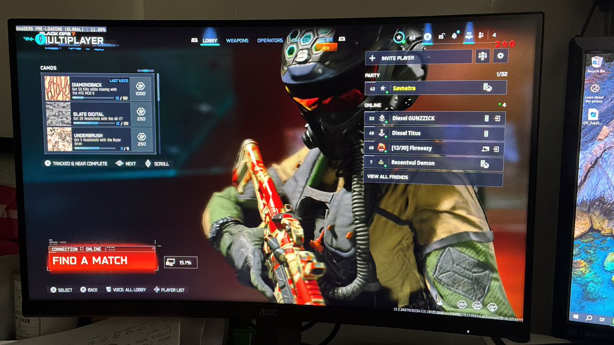 Savnatra's tweet image. S/O @MasonReact for finally getting me on BO7 on PC simple fast and cheap hit him up for any PC optimizations or Bios updates for COD
