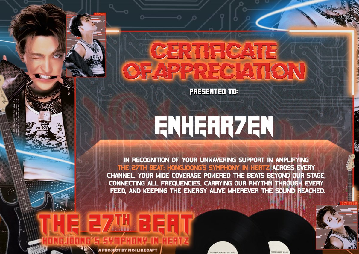 We're incredibly grateful to <a href="/N01LIKECAPT/">음악 천재, 𝘕𝟢𝟣𝘓𝘐𝘒𝘌𝘊𝘈𝘗𝘛.</a> for having ENHEAR7EN join this amazing project. It’s been a pleasure to collaborate, and we’re excited for what the future holds together. 🖤