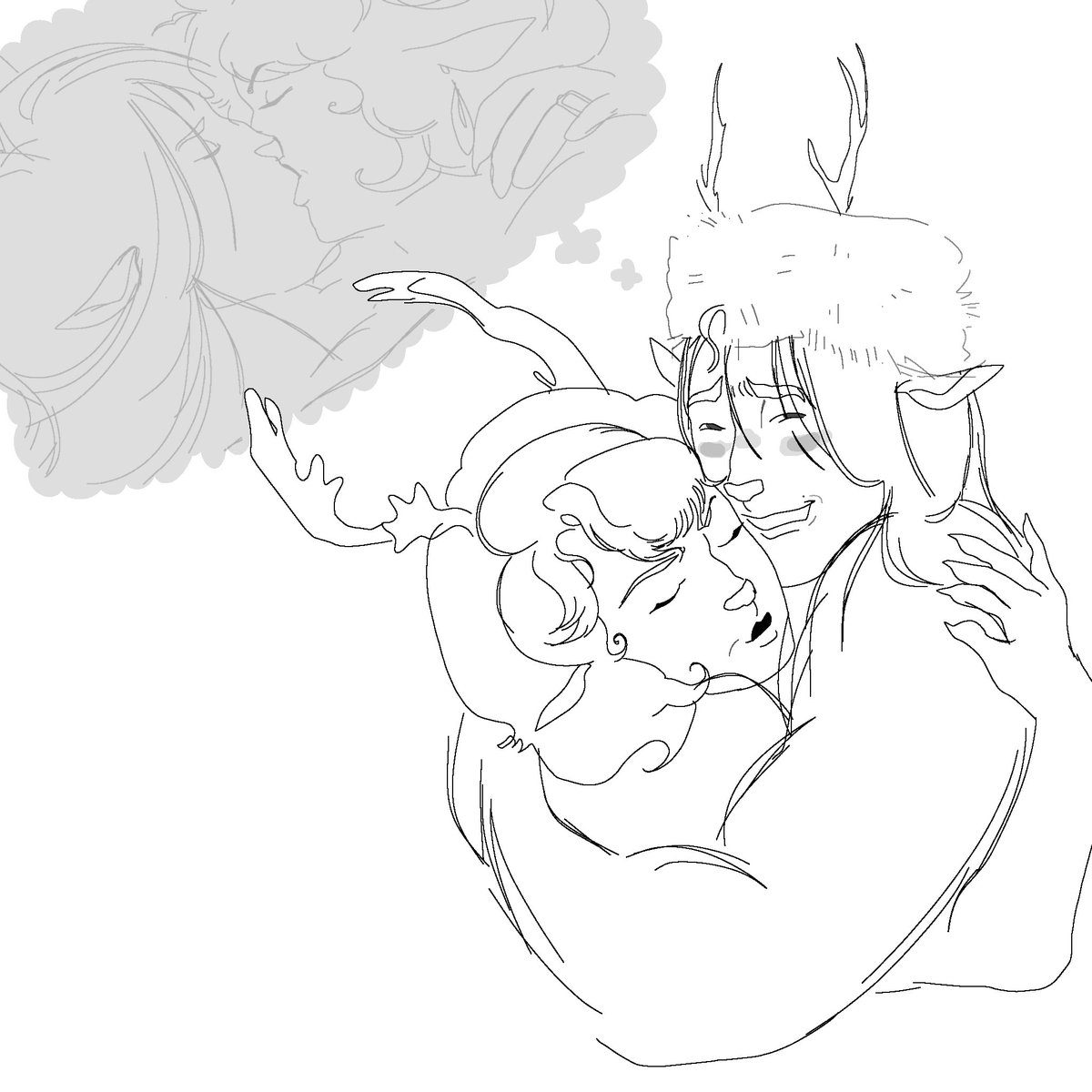 Trashiethewitch's tweet image. This reindessa i forgot to post !!!!!  And lil doodle of Roger and her interacting 
#piggyroblox #aprp