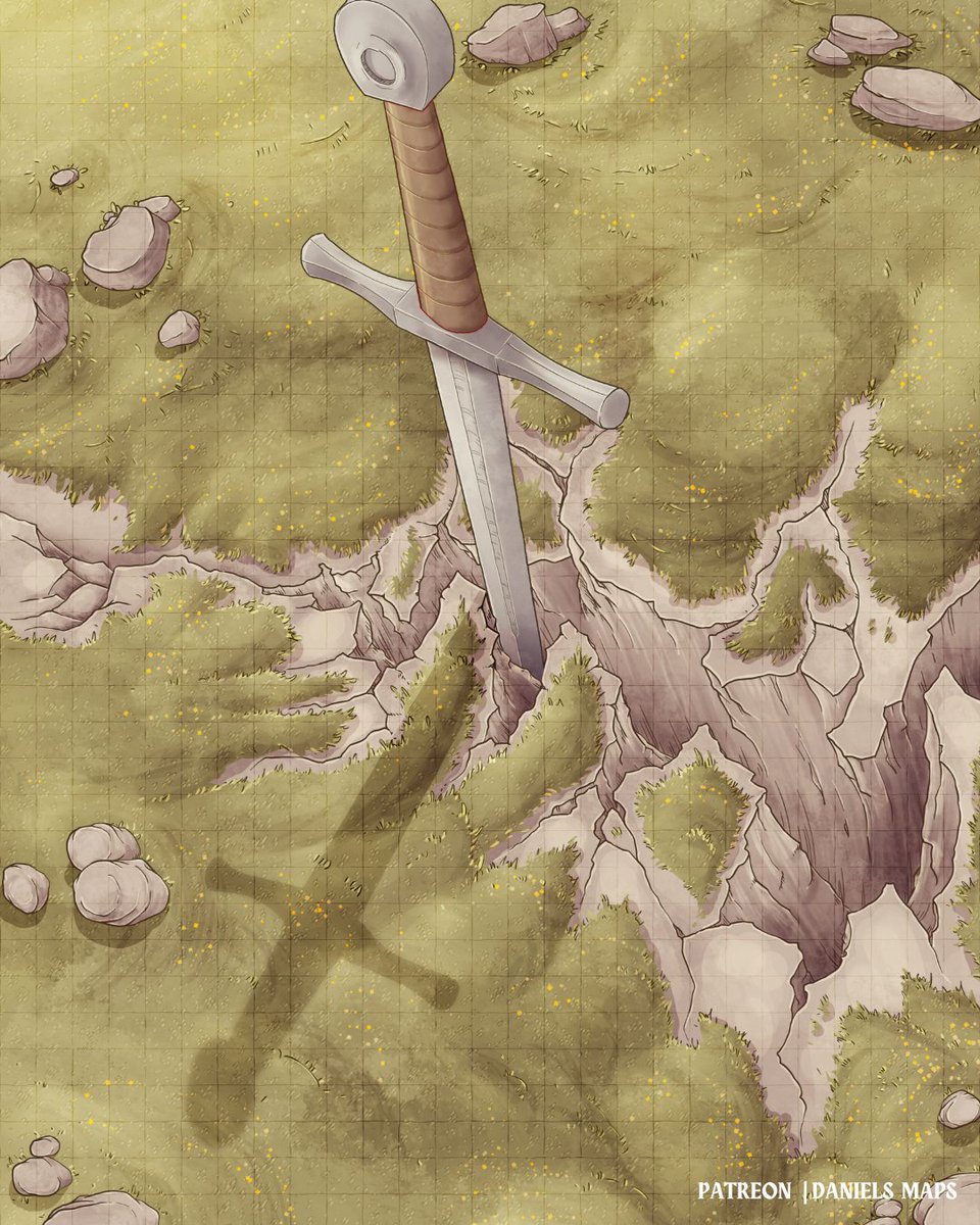 On an island of the Knurd coast, a giant sword sticks out of the earth like the tall tower. The people of Knurden share legends of this ancient relic.

Map by <a href="/DanielsMaps/">Daniel's Maps</a>