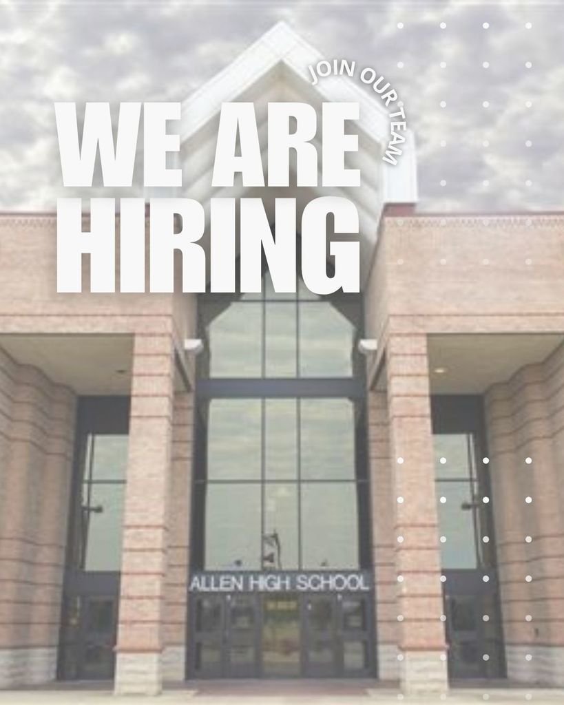 AllenHS_Eagles's tweet image. Are you certified to teach Math? An exciting position is open at Allen High School. Join our team and inspire the next generation!

Apply now: allenisd.org/page/employmen…