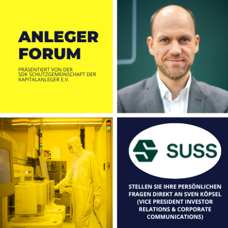 SUSS MicroTec im SdK-Anlegerforum – jetzt anmelden! 🔬👇

Am Donnerstag, 20.11.2025 um 18:30 Uhr, stellt sich #SUSSMicroTec in unserem 60-minütigen Online-Format vor – inklusive Präsentation und offener Q&amp;A-Runde 💪

🔗 Kostenfreie Anmeldung: join.next.edudip.com/de/webinar/sdk…