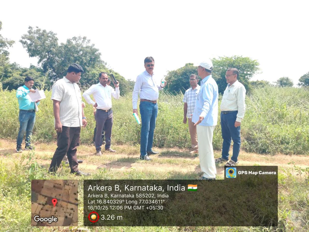 BangaloreCwc's tweet image. The Director(Mon), DD &amp;amp; AD of MSO, CWC,Blr visited the Sonthi Lift Irrigation Scheme (SLIS) for a General Monitoring Visit on 15.10.25 to 16.10.25. The team was accompanied by the CE, EE and AEE’s of the Sonthi LIS during the inspection.