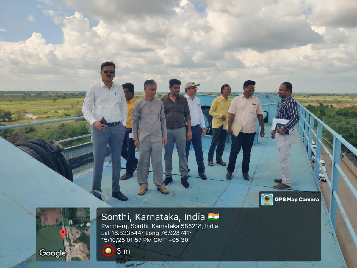 BangaloreCwc's tweet image. The Director(Mon), DD &amp;amp; AD of MSO, CWC,Blr visited the Sonthi Lift Irrigation Scheme (SLIS) for a General Monitoring Visit on 15.10.25 to 16.10.25. The team was accompanied by the CE, EE and AEE’s of the Sonthi LIS during the inspection.