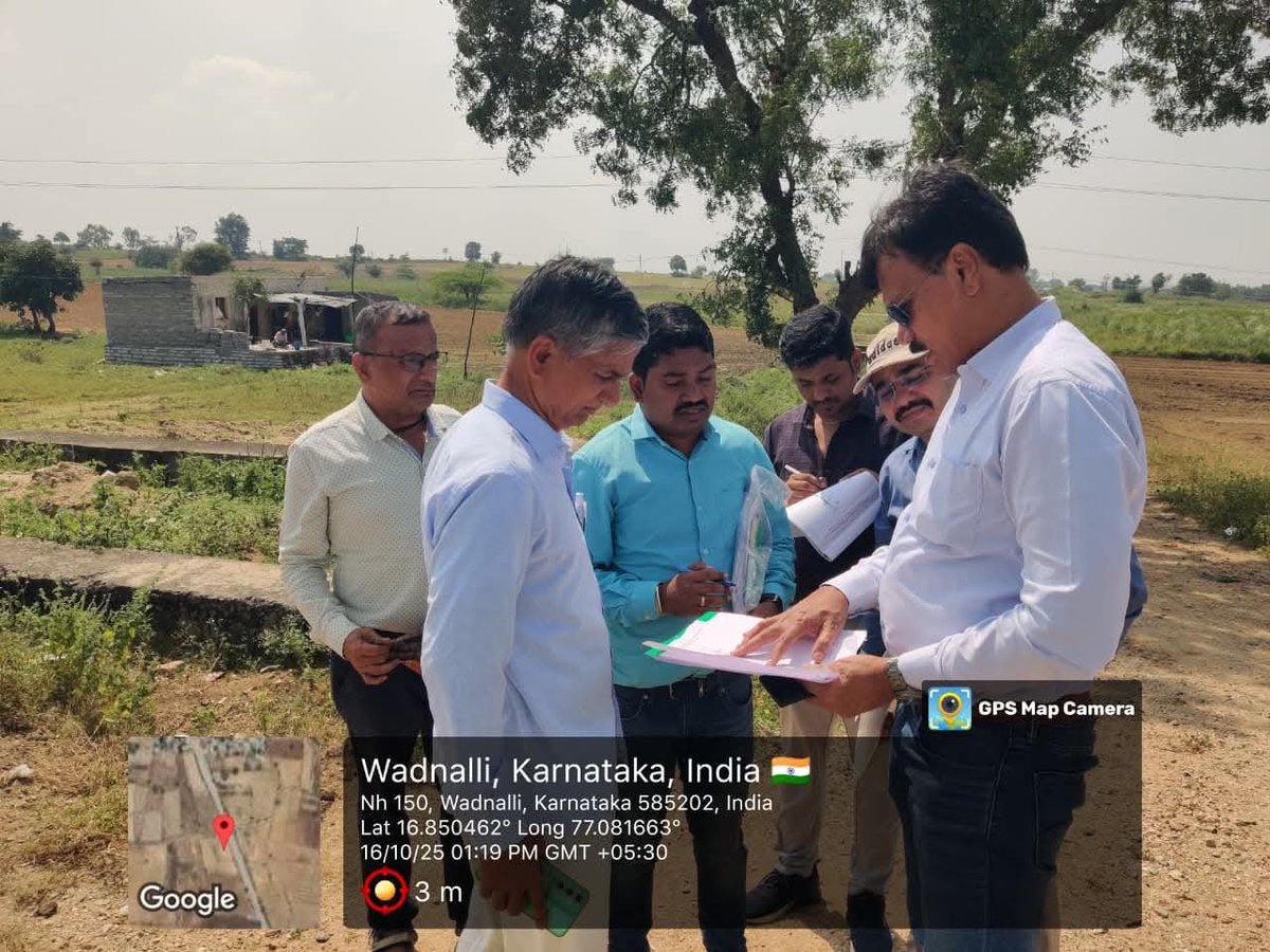 BangaloreCwc's tweet image. The Director(Mon), DD &amp;amp; AD of MSO, CWC,Blr visited the Sonthi Lift Irrigation Scheme (SLIS) for a General Monitoring Visit on 15.10.25 to 16.10.25. The team was accompanied by the CE, EE and AEE’s of the Sonthi LIS during the inspection.
