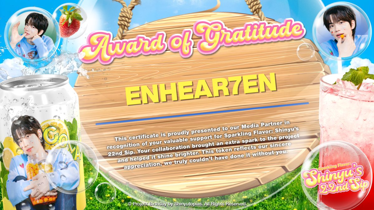 We're incredibly grateful to <a href="/Shinyutopias/">최고의 선장, 유야! 🍓🫧</a> for having ENHEAR7EN join this amazing project. It’s been a pleasure to collaborate, and we’re excited for what the future holds together. 🖤