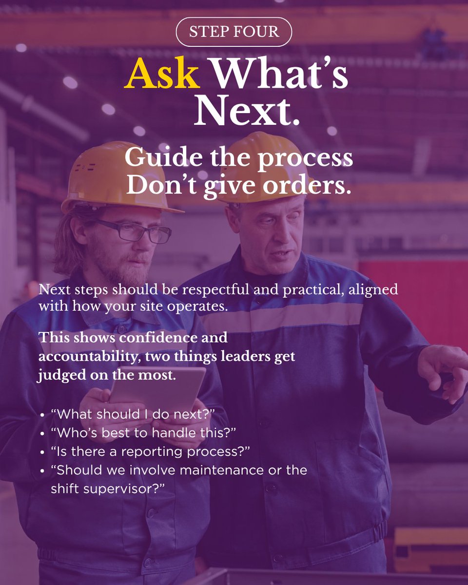 WSPS_NEWS's tweet image. Part 2: More tips for clear, respectful conversations that keep teams safe.

Learn how to guide—not command—your team through safety concerns.

See the full guide ⟶ wsps.news/25159b

#SupervisorTools #SafetyLeadership #WSPS