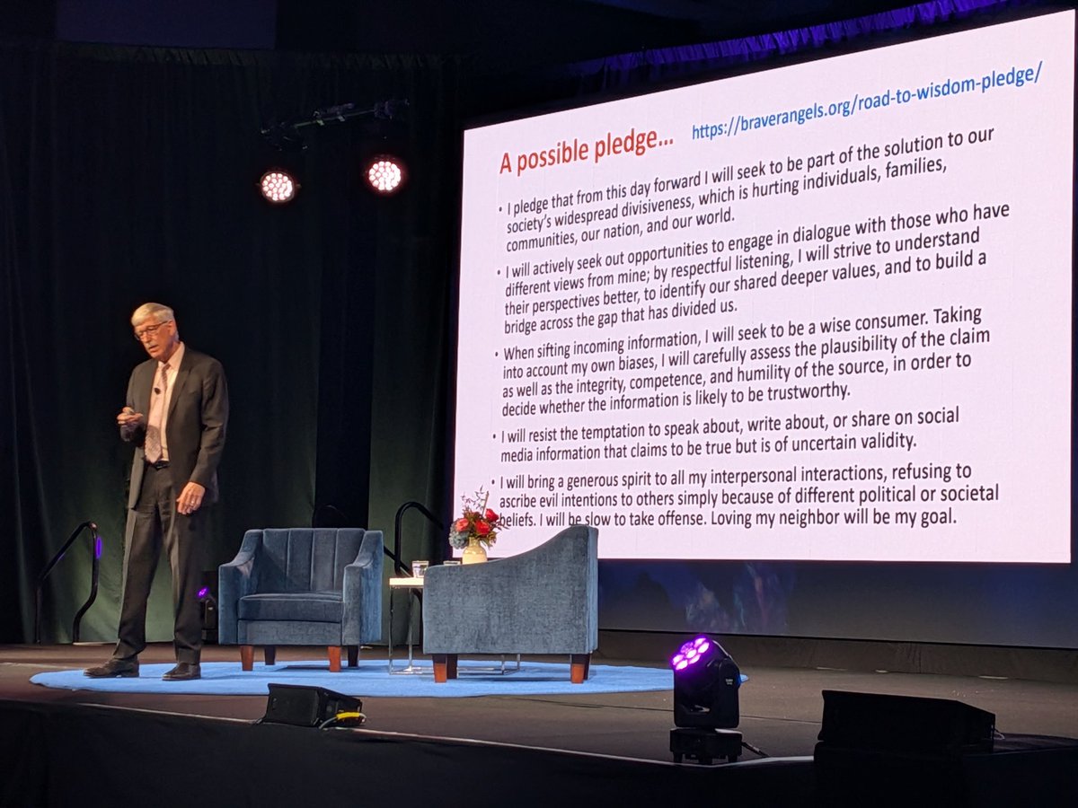 mmuganzi's tweet image. Dr. Francis Collins closes the @ASCP_Chicago #ASCP2025 #KeyNote by challenging all of us to make a pledge to be part of a solution to our society&apos;s widespread divisiveness. Go to braveangels.org