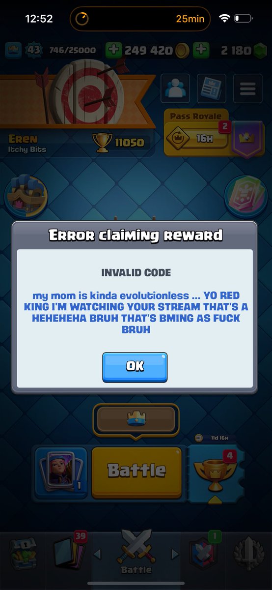 Loofsters's tweet photo. Didn’t know game be like that https://t.co/OfqS5mMoo3