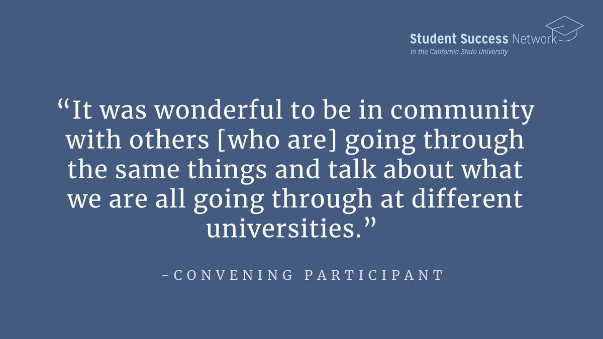 CSU_SuccessNet's tweet image. Federal executive orders limiting DEI have created uncertainty for campuses across the CSU. A Network convening offered space for colleagues to share concerns and strategies in this shifting landscape.

See more in our 2024 25 annual report: tinyurl.com/4mpc9vmm