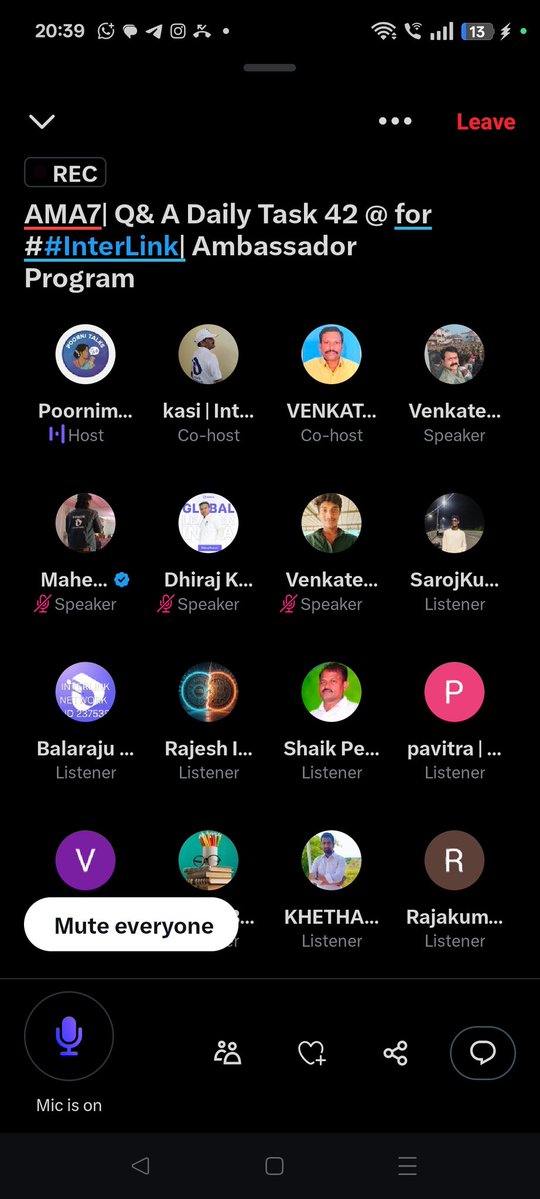 Viswana60754744's tweet image. Today i participated as a co-host in poornima AMA session i feel very happy two global leaders attend this ama #inter_link #ITL #ITLX#ITL