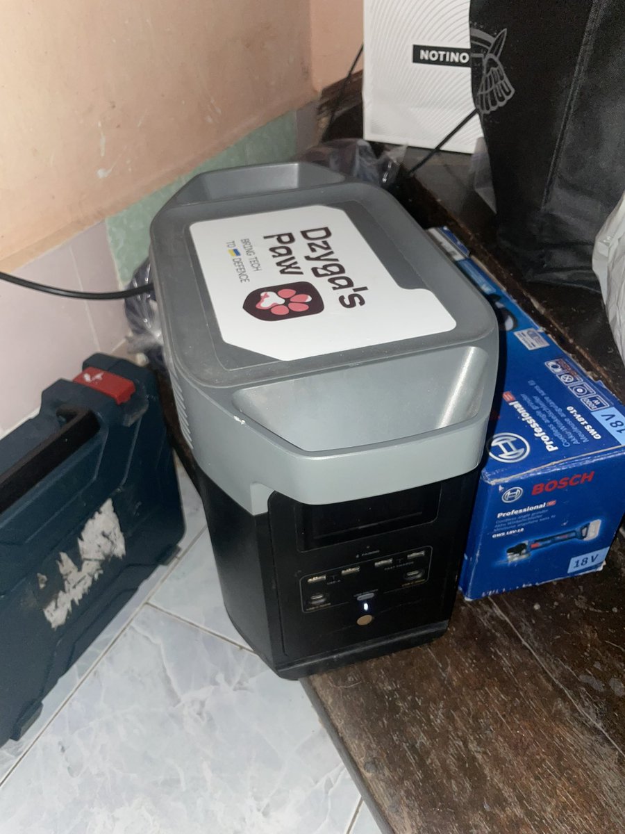 This lil fella really helps us get the office running today. Massive power outages after the air strikes all over the country earlier today